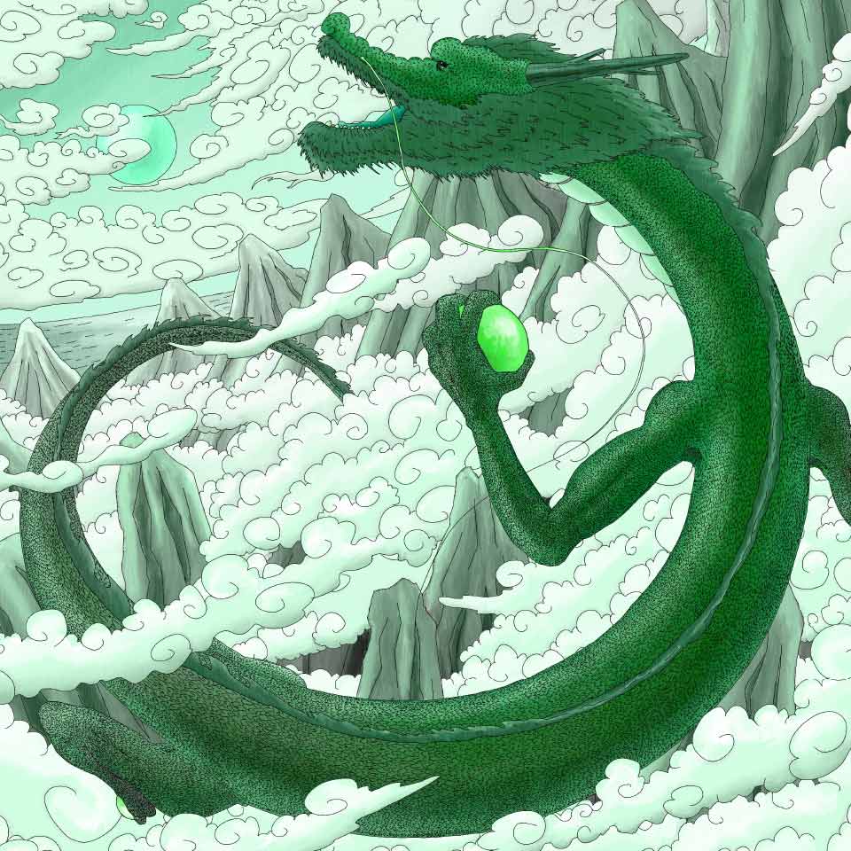 DRAGON GOD IN THE SKY