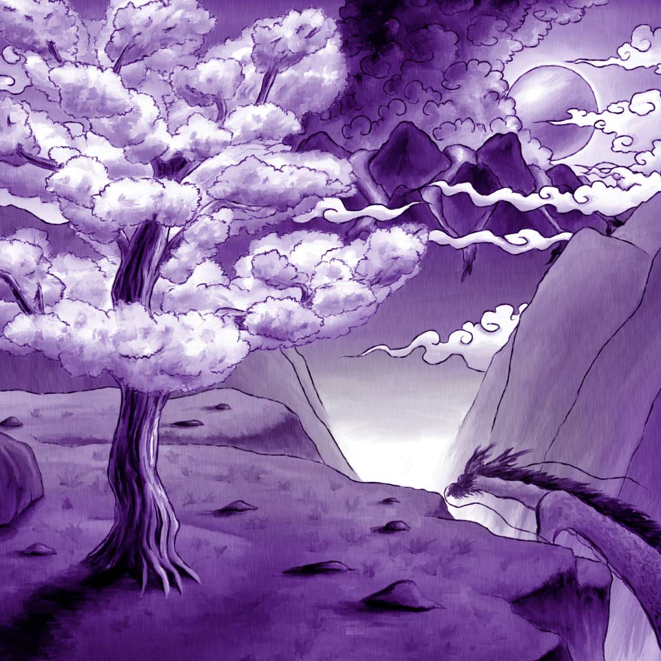 CHERRY BLOSSOMS AND ASO VOLCANO -桜と阿蘇山-